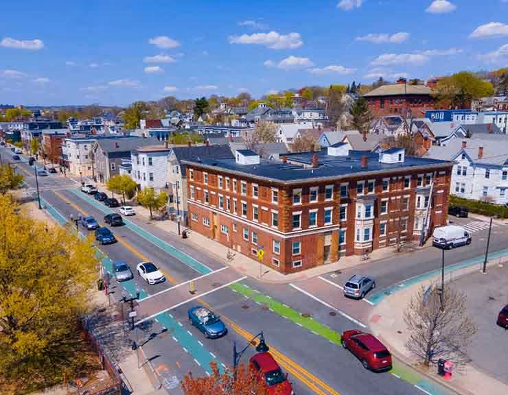 Somerville arial shot